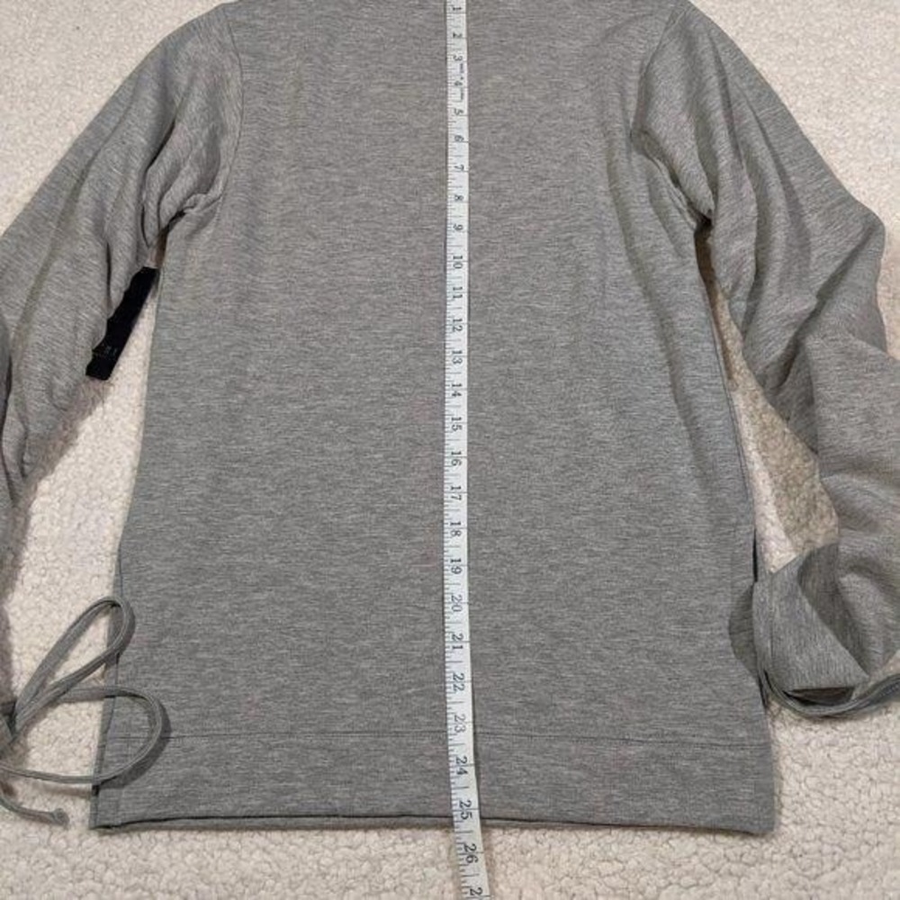 Rachel Roy Fleece Sweatshirt Women's‎ Size Small Ruched Drawstring Sleeve Casual - Picture 9 of 12